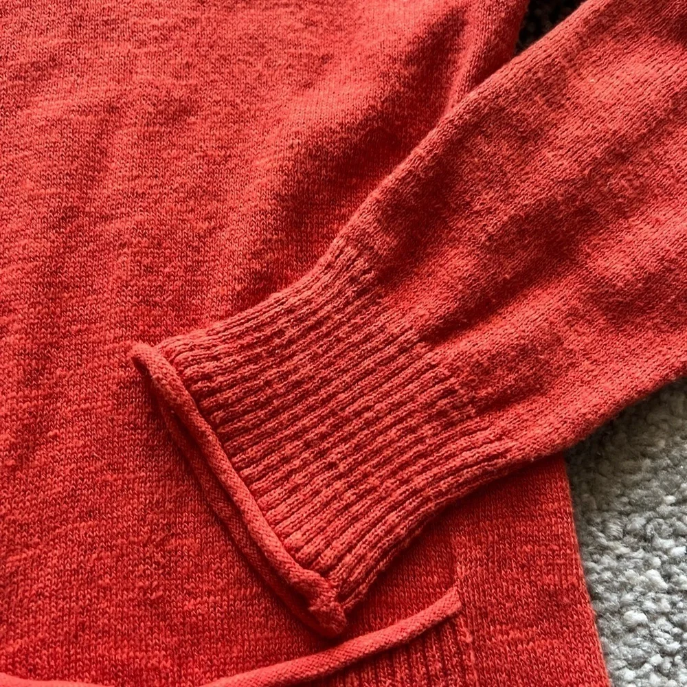 Madewell Bradley Orange Open Front Cardigan - Picture 4 of 5
